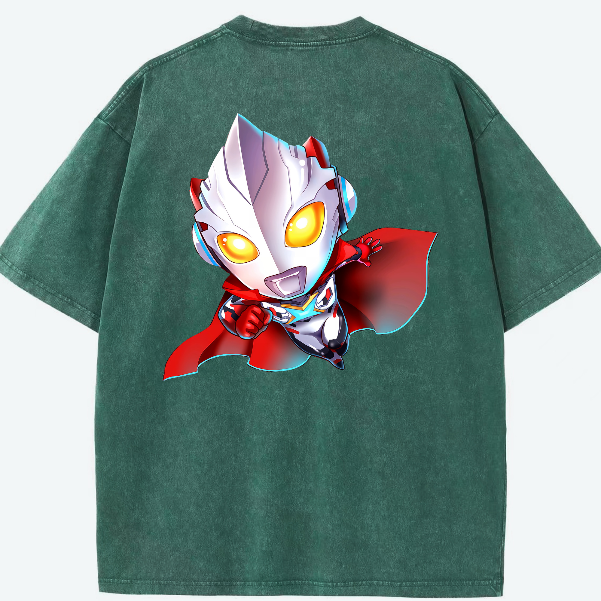 （画像用） ウルトラマン Ultraman 綿100% ヴィンテージ風 半袖Tシャツ（背面プリント）